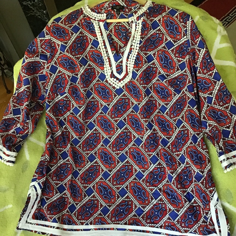 TALBOTS COTTON TUNIC SIZE WOMAN X